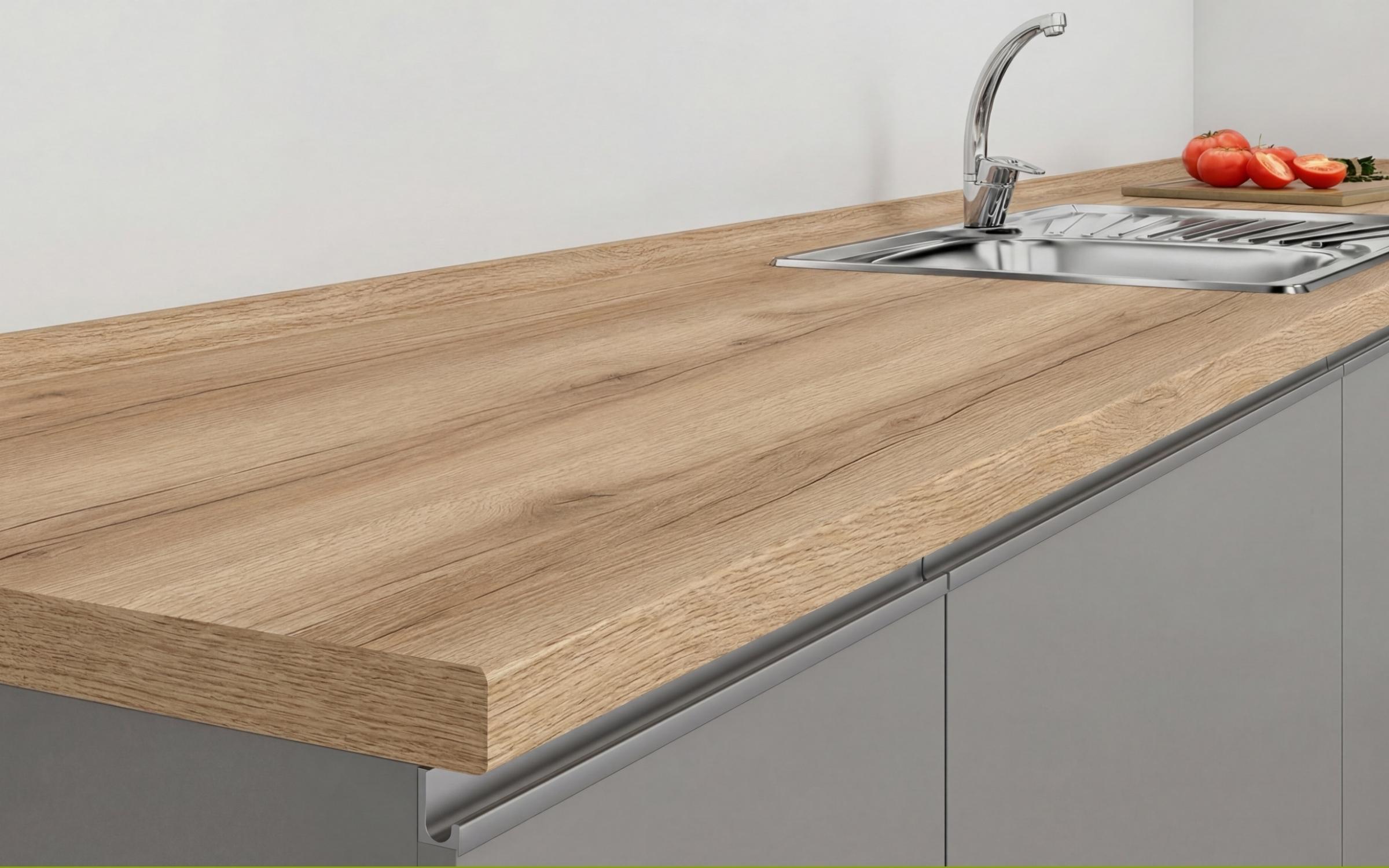 38/2400 mm Blat termic Nisipiu Rustic, stejar nisipiu rustic  1